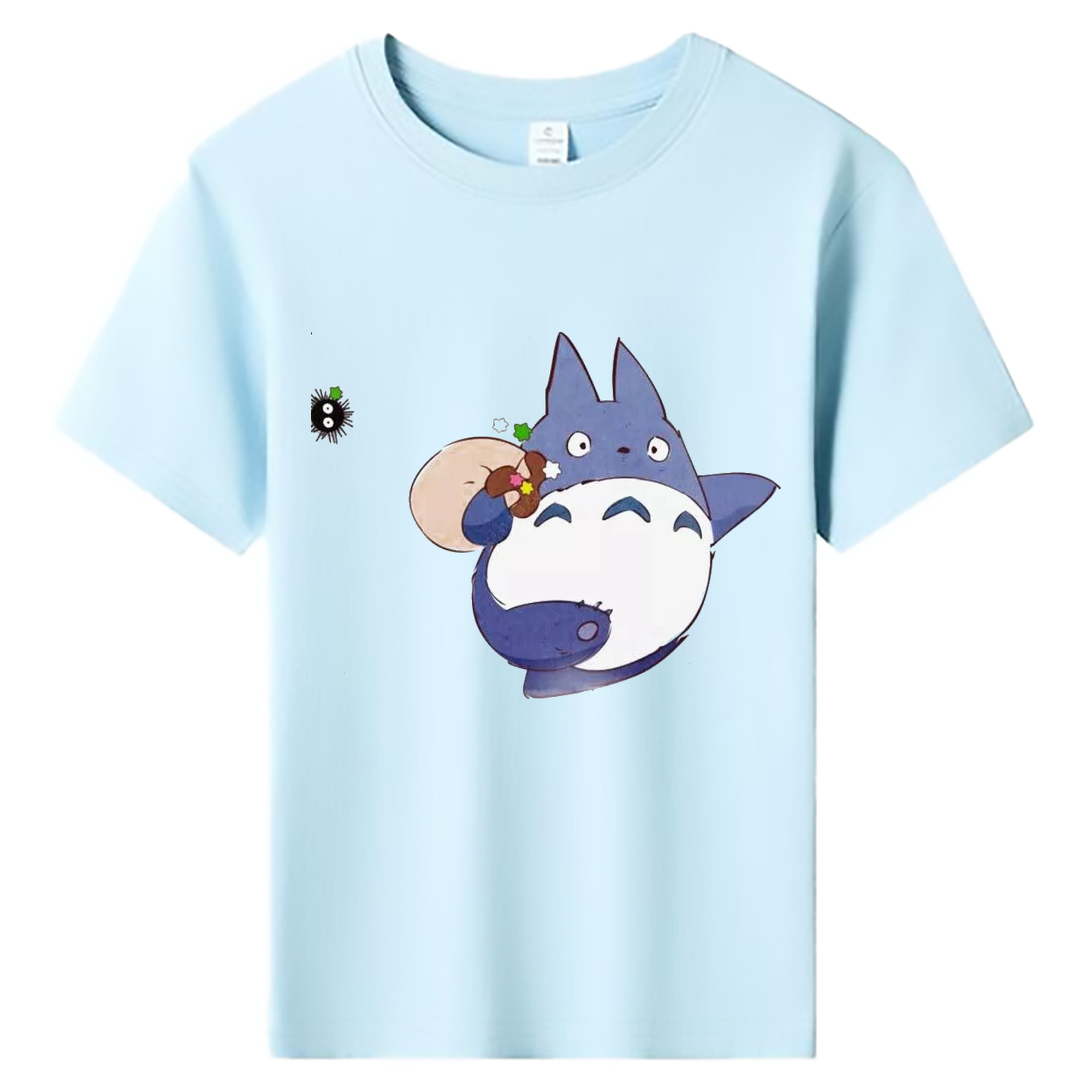 （画像用） となりのトトロ 草壁メイ 草壁サツキ My Neighbor Totoro Satsuki Kusakabe Mei Kusakabe 綿100％キッズTシャツ（フロントプリント）